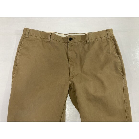 Orvis Men’s 44 Khaki Twill Pants 100% Cotton Casual Preppy Work Minimalist - Picture 3 of 12